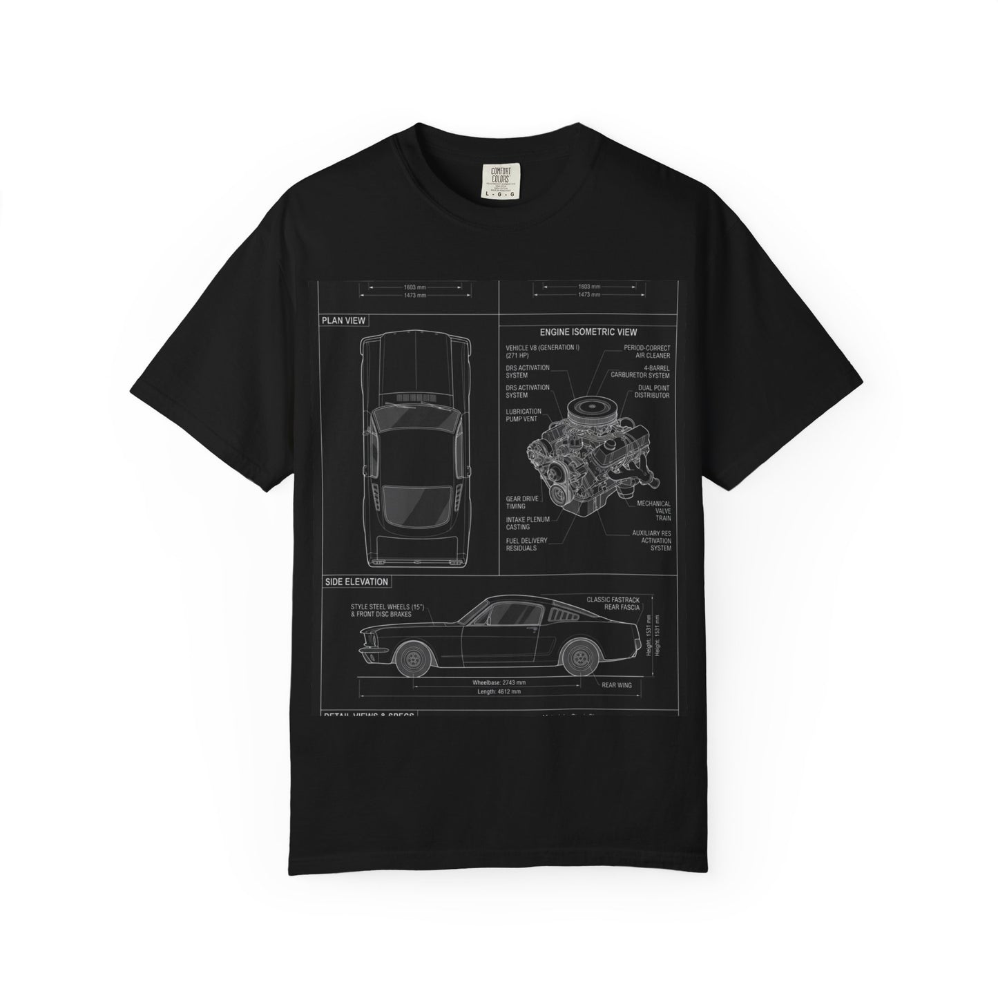 Precision Blueprint Sports Coupe Tee